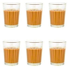 Small Tea Glass Set of 6 | Chai, Milk & Coffee Drinking Glasses | Clear Transparent Durable Glass Tumblers for Home, Kitchen & Office Use. Small Tea Glass Set of 6 | Chai, Milk & Coffee Drinking Glasses | Clear Transparent Durable Glass Tumblers for Home, Kitchen & Office Use.