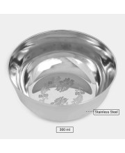 300 ml Stainless Steel Bowl, 1 0.5 cm Dia. (Pack of 1) 300 ml Stainless Steel Bowl, 1 0.5 cm Dia. (Pack of 1)
