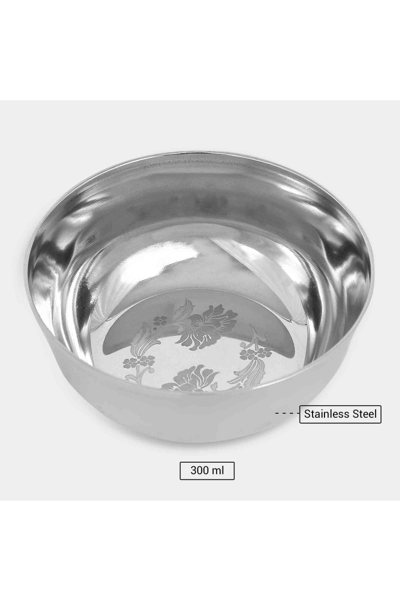 300 ml Stainless Steel Bowl, 1 0.5 cm Dia. (Pack of 1)