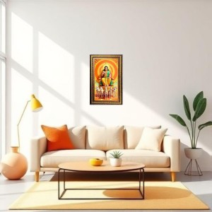Surya Bhagavan Digital Golden Balck Color Photo Frame | Hindu Religious Wall Decor | 14x20 Inches - Inspirational Wall Art for Office, Home Decor - Ideal Spiritual Gift (F16647) Surya Bhagavan Digital Golden Balck Color Photo Frame | Hindu Religious Wall Decor | 14x20 Inches - Inspirational Wall Art for Office, Home Decor - Ideal Spiritual Gift (F16647)