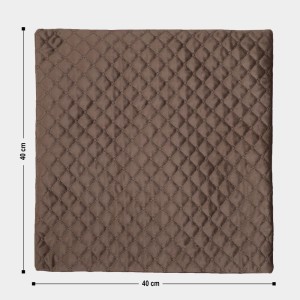 Home Beautiful Brown Microfiber Cushion Cover