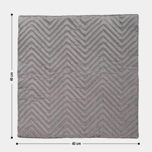 Home Beautiful Grey Microfiber Cushion Cover