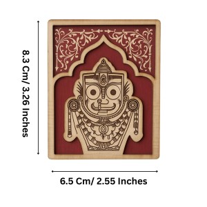 Wooden Lord Jagannath Fridge Magnet | Laser Engraved Religious Souvenir | Traditional Pattachitra Style Decorative Magnet for Home & Office (6) Wooden Lord Jagannath Fridge Magnet | Laser Engraved Religious Souvenir | Traditional Pattachitra Style Decorative Magnet for Home & Office (6)