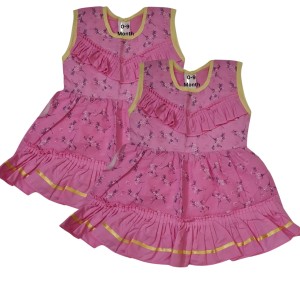 Cotton Sleeveless Baby Girl Frock for 0-9 Months – Soft & Comfortable Dress for Newborns & Infants (2, Pink) Cotton Sleeveless Baby Girl Frock for 0-9 Months – Soft & Comfortable Dress for Newborns & Infants (2, Pink)