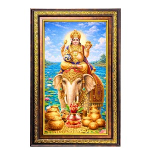 Kubera Digital Golden Balck Color Photo Frame | Hindu Religious Wall Decor | 10x16 Inches - Inspirational Wall Art for Office, Home Decor - Ideal Spiritual Gift (F16913) Kubera Digital Golden Balck Color Photo Frame | Hindu Religious Wall Decor | 10x16 Inches - Inspirational Wall Art for Office, Home Decor - Ideal Spiritual Gift (F16913)