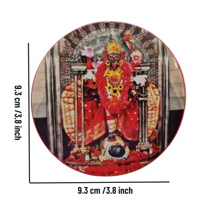 Stainless Steel Round Maa Kali Fridge Magnet | Devotional & Decorative Refrigerator Magnet for Home & Office | Pack of 1 Stainless Steel Round Maa Kali Fridge Magnet | Devotional & Decorative Refrigerator Magnet for Home & Office | Pack of 1