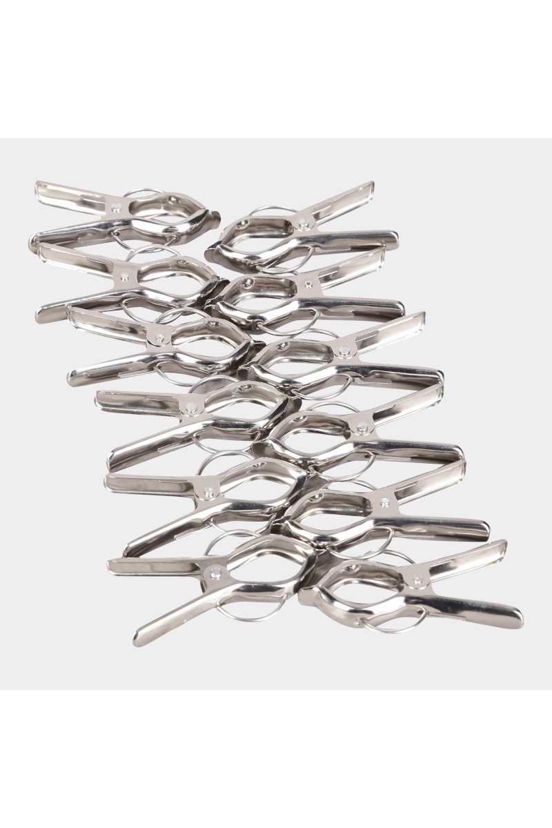 Steel Cloth Clips-Set of 12, 1 2