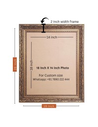 Sri Ganeshiji Big Photo Frame - 16x20 Inches for Home & Office Decoration