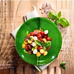 Round Plate | Green Leaf Design Serving Plate for Puja, Prasad & Traditional Dining Festive & Daily Use. Round Plate | Green Leaf Design Serving Plate for Puja, Prasad & Traditional Dining Festive & Daily Use.