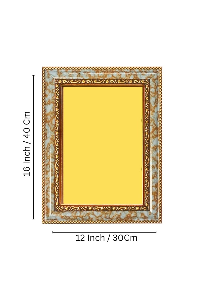 Swami Dayanand Saraswati Spiritual Guru Digital Photo In Designer Frame, Size 12x18 Inch | Hindu Religious Picture For Home Temple, Office & Gift | Wall Art & Pooja Decor (F10464)