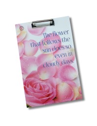 Hi Tech Sales Printed Exam Pad | Regular Wooden Exam Board for Girls & Boys, Kids, Students, Gift, School, Office, Industrial use | Stainless Clipboard (Color-Multicolor, Size-14.5 x 9.5) (Pink)