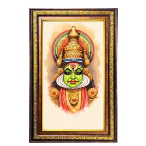 Kathakali Digital Golden Balck Color Photo Frame | Hindu Religious Wall Decor | 10x16 Inches - Inspirational Wall Art for Office, Home Decor - Ideal Spiritual Gift (F16701) Kathakali Digital Golden Balck Color Photo Frame | Hindu Religious Wall Decor | 10x16 Inches - Inspirational Wall Art for Office, Home Decor - Ideal Spiritual Gift (F16701)