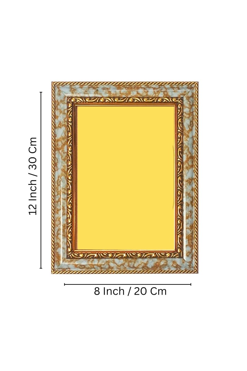 Swami Dayanand Saraswati Spiritual Guru Digital Photo in Designer Frame, Size 8x12 Inch | Hindu Religious Picture for Home Temple, Office & Gift | Wall Art & Pooja Decor (F10464)