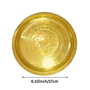 Brass Pooja Aarti Thali Set | Traditional Engraved Brass Plate for Puja, Diwali, Temple & Home Decoration | Handcrafted Brass Arti Thali with Antique Finish (Set of 2) Brass Pooja Aarti Thali Set | Traditional Engraved Brass Plate for Puja, Diwali, Temple & Home Decoration | Handcrafted Brass Arti Thali with Antique Finish (Set of 2)