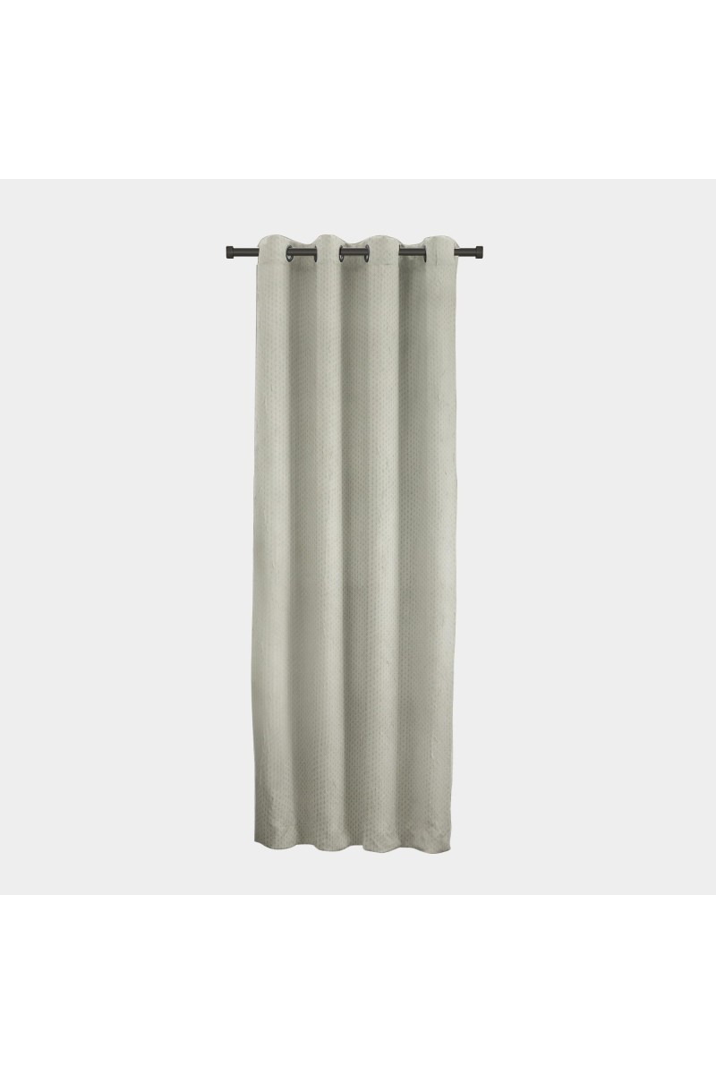 Home Beautiful 7ft. Grey Polyester Curtain - (M2846)