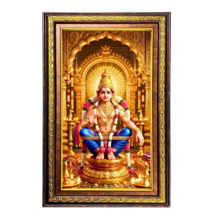 God Ayyappa Digital Golden Balck Color Photo Frame | Hindu Religious Wall Decor | 16x22 Inches - Inspirational Wall Art for Office, Home Decor - Ideal Spiritual Gift (F16557) God Ayyappa Digital Golden Balck Color Photo Frame | Hindu Religious Wall Decor | 16x22 Inches - Inspirational Wall Art for Office, Home Decor - Ideal Spiritual Gift (F16557)