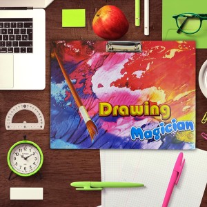 Hi Tech Sales|| Wooden Drawing Board for Kids/Students, Girls & Boys || Stainless Steel Clip, Plain MDF Hard Board Writing Pad(A3 Size) (Multicolored) Hi Tech Sales|| Wooden Drawing Board for Kids/Students, Girls & Boys || Stainless Steel Clip, Plain MDF Hard Board Writing Pad(A3 Size) (Multicolored)