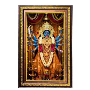 Ma Kali Matha Digital Golden Balck Color Photo Frame | Hindu Religious Wall Decor | 16x22 Inches - Inspirational Wall Art for Office, Home Decor - Ideal Spiritual Gift (F16889) Ma Kali Matha Digital Golden Balck Color Photo Frame | Hindu Religious Wall Decor | 16x22 Inches - Inspirational Wall Art for Office, Home Decor - Ideal Spiritual Gift (F16889)