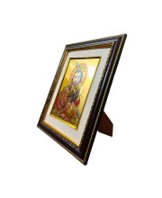 Golden Photo Frame for Home Decor & Puja Room | Decorative Religious Wall Art with Golden Finish | Hindu God Frame for Temple, Living Room, Office & Gift Purpose (Gopal)