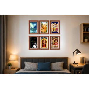 Pack Of 6 Laminated A4 Wall Posters | Spiritual, Motivational & Inspirational Designs | 250 GSM Photo Paper | Water-Resistant | Double-Sided Tape (F39026) Pack Of 6 Laminated A4 Wall Posters | Spiritual, Motivational & Inspirational Designs | 250 GSM Photo Paper | Water-Resistant | Double-Sided Tape (F39026)