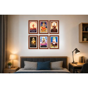 Pack Of 6 Laminated A4 Wall Posters | Spiritual, Motivational & Inspirational Designs | 250 GSM Photo Paper | Water-Resistant | Double-Sided Tape (F39439) Pack Of 6 Laminated A4 Wall Posters | Spiritual, Motivational & Inspirational Designs | 250 GSM Photo Paper | Water-Resistant | Double-Sided Tape (F39439)