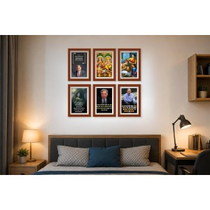 Pack Of 6 Laminated A4 Wall Posters | Spiritual, Motivational & Inspirational Designs | 250 GSM Photo Paper | Water-Resistant | Double-Sided Tape (F39161) Pack Of 6 Laminated A4 Wall Posters | Spiritual, Motivational & Inspirational Designs | 250 GSM Photo Paper | Water-Resistant | Double-Sided Tape (F39161)