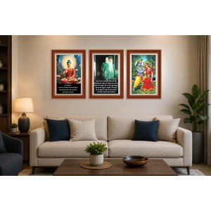 Pack Of 6 Laminated A4 Wall Posters | Spiritual, Motivational & Inspirational Designs | 250 GSM Photo Paper | Water-Resistant | Double-Sided Tape (F39391) Pack Of 6 Laminated A4 Wall Posters | Spiritual, Motivational & Inspirational Designs | 250 GSM Photo Paper | Water-Resistant | Double-Sided Tape (F39391)