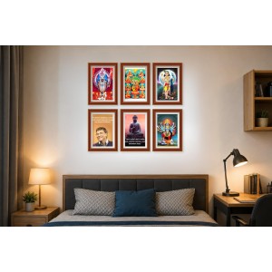 Pack Of 6 Laminated A4 Wall Posters | Spiritual, Motivational & Inspirational Designs | 250 GSM Photo Paper | Water-Resistant | Double-Sided Tape (F39273) Pack Of 6 Laminated A4 Wall Posters | Spiritual, Motivational & Inspirational Designs | 250 GSM Photo Paper | Water-Resistant | Double-Sided Tape (F39273)
