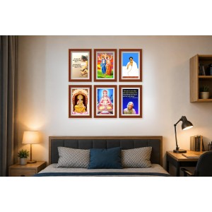 Pack Of 6 Laminated A4 Wall Posters | Spiritual, Motivational & Inspirational Designs | 250 GSM Photo Paper | Water-Resistant | Double-Sided Tape (F39332) Pack Of 6 Laminated A4 Wall Posters | Spiritual, Motivational & Inspirational Designs | 250 GSM Photo Paper | Water-Resistant | Double-Sided Tape (F39332)