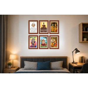 Pack Of 6 Laminated A4 Wall Posters | Spiritual, Motivational & Inspirational Designs | 250 GSM Photo Paper | Water-Resistant | Double-Sided Tape (F39102) Pack Of 6 Laminated A4 Wall Posters | Spiritual, Motivational & Inspirational Designs | 250 GSM Photo Paper | Water-Resistant | Double-Sided Tape (F39102)
