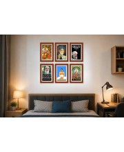 Pack Of 6 Laminated A4 Wall Posters | Spiritual, Motivational & Inspirational Designs | 250 GSM Photo Paper | Water-Resistant | Double-Sided Tape (F39293)
