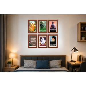 Pack Of 6 Laminated A4 Wall Posters | Spiritual, Motivational & Inspirational Designs | 250 GSM Photo Paper | Water-Resistant | Double-Sided Tape (F39018) Pack Of 6 Laminated A4 Wall Posters | Spiritual, Motivational & Inspirational Designs | 250 GSM Photo Paper | Water-Resistant | Double-Sided Tape (F39018)