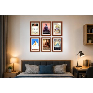 Pack Of 6 Laminated A4 Wall Posters | Spiritual, Motivational & Inspirational Designs | 250 GSM Photo Paper | Water-Resistant | Double-Sided Tape (F39080) Pack Of 6 Laminated A4 Wall Posters | Spiritual, Motivational & Inspirational Designs | 250 GSM Photo Paper | Water-Resistant | Double-Sided Tape (F39080)