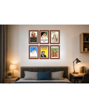 Pack Of 6 Laminated A4 Wall Posters | Spiritual, Motivational & Inspirational Designs | 250 GSM Photo Paper | Water-Resistant | Double-Sided Tape (F39339)
