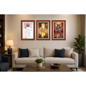 Pack Of 6 Laminated A4 Wall Posters | Spiritual, Motivational & Inspirational Designs | 250 GSM Photo Paper | Water-Resistant | Double-Sided Tape (F39291)