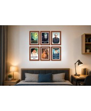 Pack Of 6 Laminated A4 Wall Posters | Spiritual, Motivational & Inspirational Designs | 250 GSM Photo Paper | Water-Resistant | Double-Sided Tape (F39116)