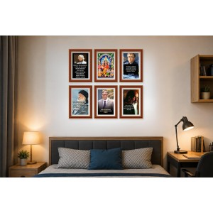 Pack Of 6 Laminated A4 Wall Posters | Spiritual, Motivational & Inspirational Designs | 250 GSM Photo Paper | Water-Resistant | Double-Sided Tape (F39032) Pack Of 6 Laminated A4 Wall Posters | Spiritual, Motivational & Inspirational Designs | 250 GSM Photo Paper | Water-Resistant | Double-Sided Tape (F39032)