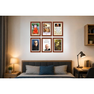 Pack Of 6 Laminated A4 Wall Posters | Spiritual, Motivational & Inspirational Designs | 250 GSM Photo Paper | Water-Resistant | Double-Sided Tape (F39123) Pack Of 6 Laminated A4 Wall Posters | Spiritual, Motivational & Inspirational Designs | 250 GSM Photo Paper | Water-Resistant | Double-Sided Tape (F39123)