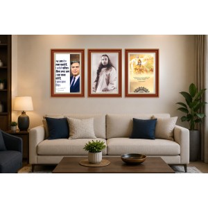 Pack Of 6 Laminated A4 Wall Posters | Spiritual, Motivational & Inspirational Designs | 250 GSM Photo Paper | Water-Resistant | Double-Sided Tape (F39347)