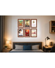 Pack Of 6 Laminated A4 Wall Posters | Spiritual, Motivational & Inspirational Designs | 250 GSM Photo Paper | Water-Resistant | Double-Sided Tape (F39342)