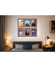 Pack Of 6 Laminated A4 Wall Posters | Spiritual, Motivational & Inspirational Designs | 250 GSM Photo Paper | Water-Resistant | Double-Sided Tape (F38998)