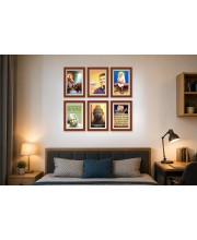 Pack Of 6 Laminated A4 Wall Posters | Spiritual, Motivational & Inspirational Designs | 250 GSM Photo Paper | Water-Resistant | Double-Sided Tape (F39390)