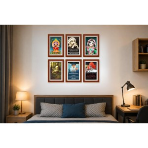 Pack Of 6 Laminated A4 Wall Posters | Spiritual, Motivational & Inspirational Designs | 250 GSM Photo Paper | Water-Resistant | Double-Sided Tape (F39381) Pack Of 6 Laminated A4 Wall Posters | Spiritual, Motivational & Inspirational Designs | 250 GSM Photo Paper | Water-Resistant | Double-Sided Tape (F39381)