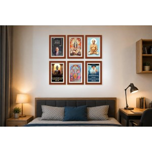 Pack Of 6 Laminated A4 Wall Posters | Spiritual, Motivational & Inspirational Designs | 250 GSM Photo Paper | Water-Resistant | Double-Sided Tape (F39090) Pack Of 6 Laminated A4 Wall Posters | Spiritual, Motivational & Inspirational Designs | 250 GSM Photo Paper | Water-Resistant | Double-Sided Tape (F39090)