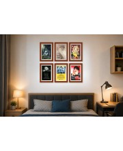 Pack Of 6 Laminated A4 Wall Posters | Spiritual, Motivational & Inspirational Designs | 250 GSM Photo Paper | Water-Resistant | Double-Sided Tape (F39035)