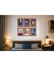 Pack Of 6 Laminated A4 Wall Posters | Spiritual, Motivational & Inspirational Designs | 250 GSM Photo Paper | Water-Resistant | Double-Sided Tape (F39016)