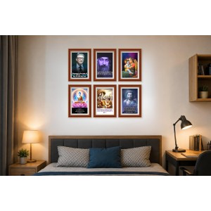 Pack Of 6 Laminated A4 Wall Posters | Spiritual, Motivational & Inspirational Designs | 250 GSM Photo Paper | Water-Resistant | Double-Sided Tape (F39016) Pack Of 6 Laminated A4 Wall Posters | Spiritual, Motivational & Inspirational Designs | 250 GSM Photo Paper | Water-Resistant | Double-Sided Tape (F39016)