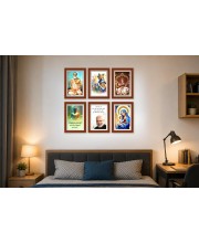 Pack Of 6 Laminated A4 Wall Posters | Spiritual, Motivational & Inspirational Designs | 250 GSM Photo Paper | Water-Resistant | Double-Sided Tape (F38962)