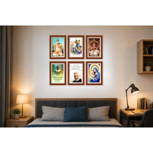 Pack Of 6 Laminated A4 Wall Posters | Spiritual, Motivational & Inspirational Designs | 250 GSM Photo Paper | Water-Resistant | Double-Sided Tape (F38962) Pack Of 6 Laminated A4 Wall Posters | Spiritual, Motivational & Inspirational Designs | 250 GSM Photo Paper | Water-Resistant | Double-Sided Tape (F38962)