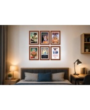 Pack Of 6 Laminated A4 Wall Posters | Spiritual, Motivational & Inspirational Designs | 250 GSM Photo Paper | Water-Resistant | Double-Sided Tape (F39409)